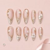 Ivory Blossom Bridal Press-On Nails