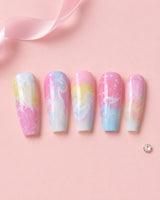 Pastel Marble Dream Nails