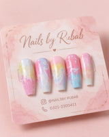 Pastel Marble Dream Nails