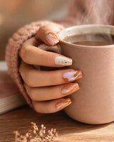 Terracotta Swirl Press-On Nails