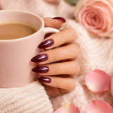 Wine Shimmer Press-On Nails